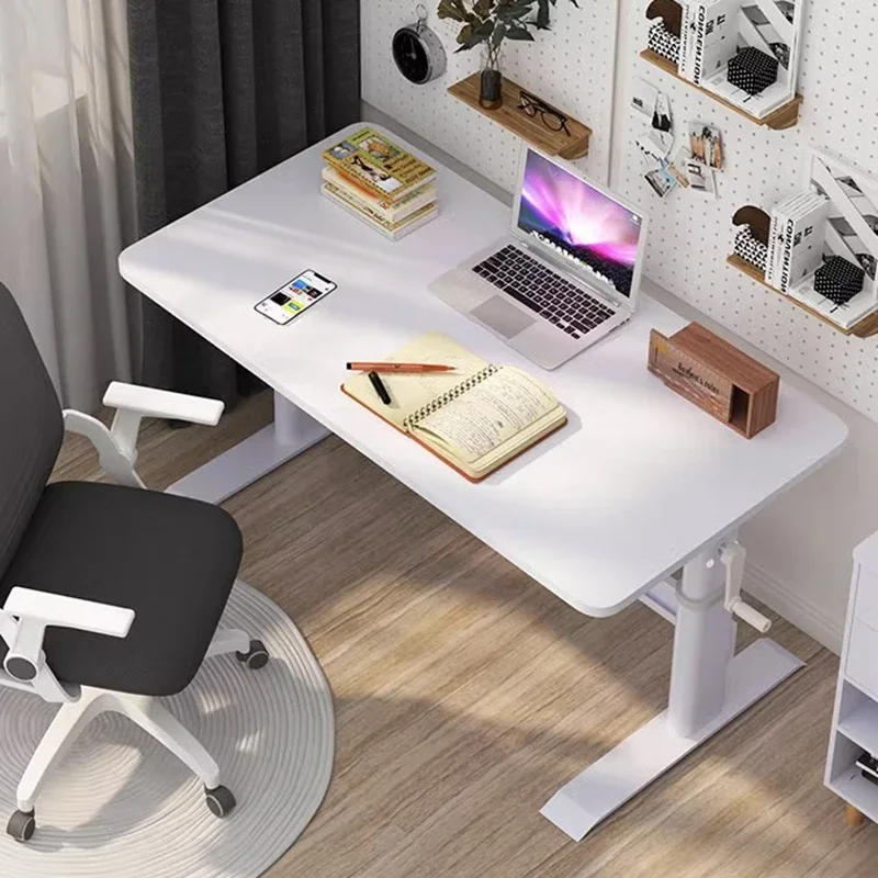 

Office Computer Desk White Lightweight Sedentary Notebook Studies Desk Reading Youth Room Mesas De Computador Furniture Home