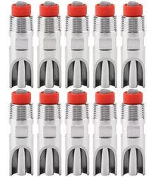 10pcs Automatic Pig Nipple Drinker Feeder Stainless Steel Piglets Cattle Waterer Drinking Red Duckbilled Poultry Wate System