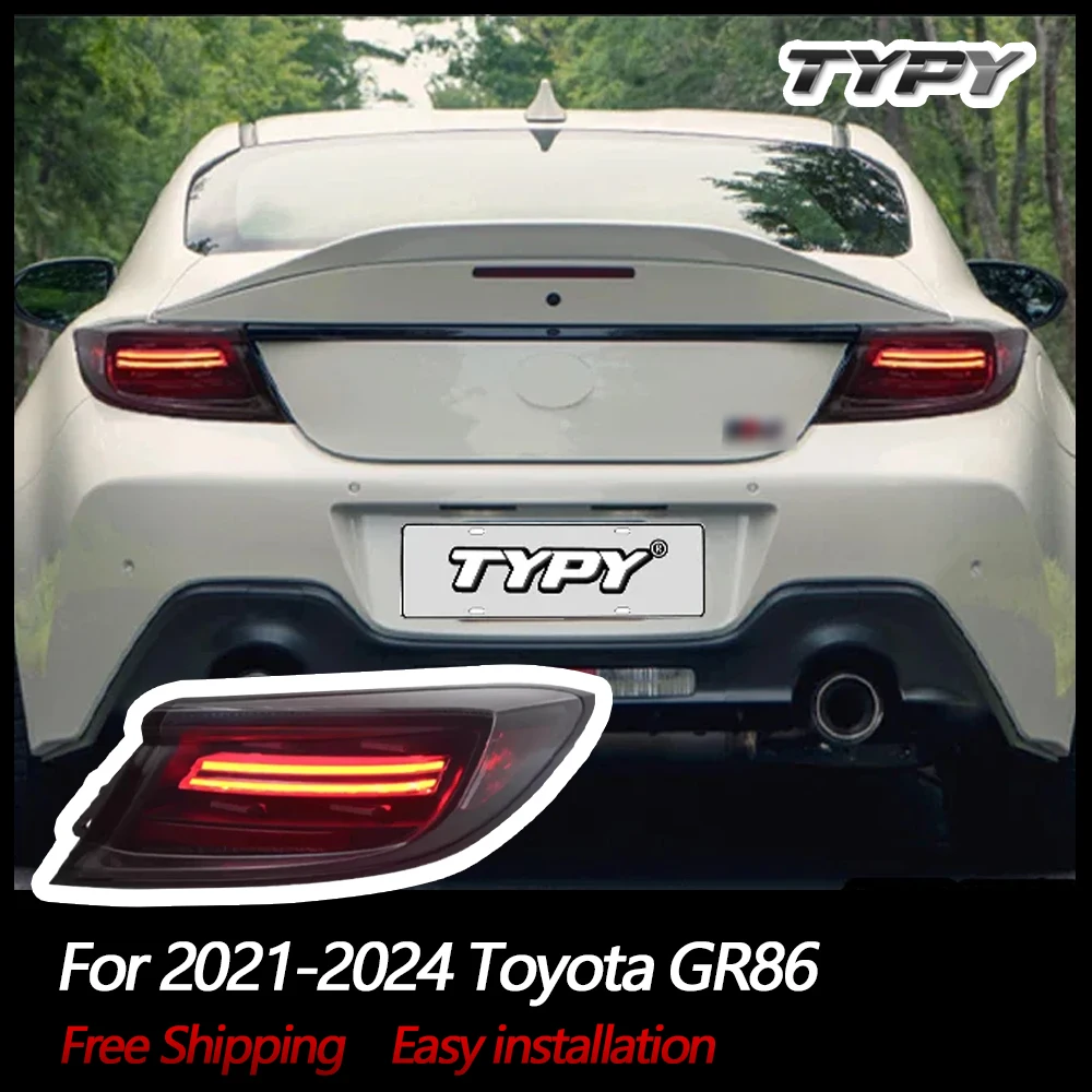 

Автомобильные фары TYPY для Toyota GR86, задние фонари BRZ, задние фонари 2021-2024, задние фонари, дневные ходовые огни, динамический сигнал поворота, тормоз