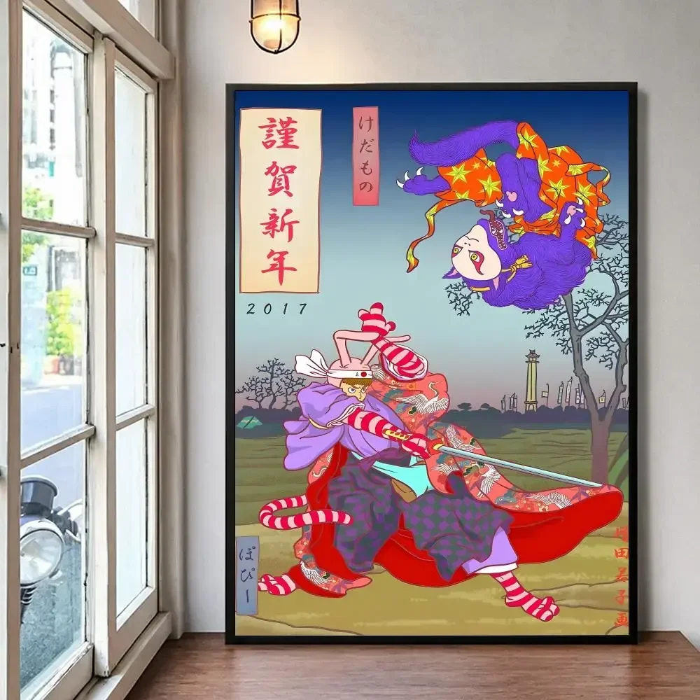 Anime Comedy P-Popee the Performer Poster Self-Stick Bedroom Dorm Office Gaming Room Studio Decor Gift