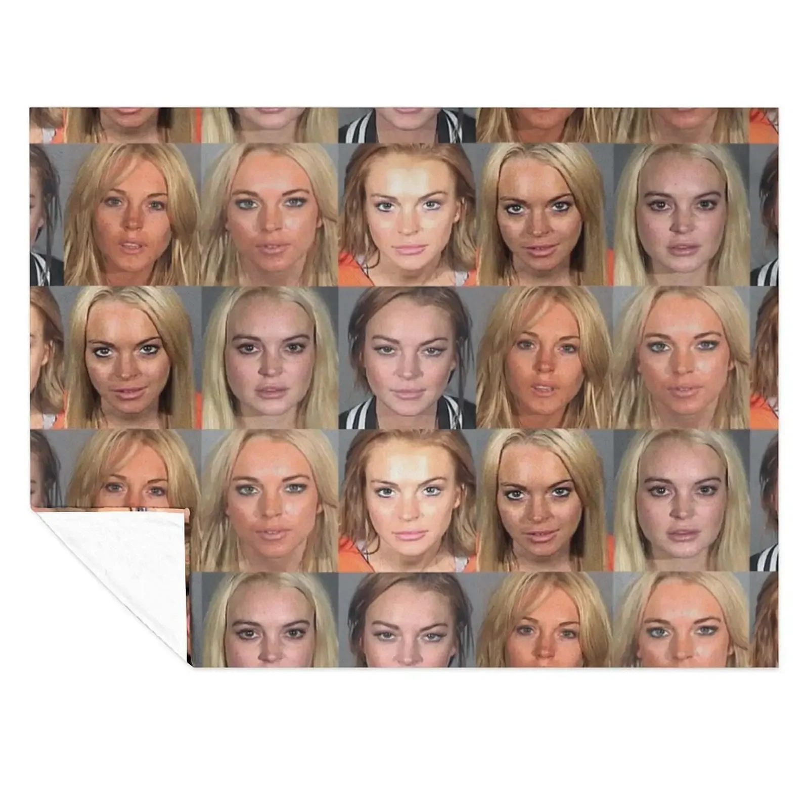 

lindsay lohan mugshot Throw Blanket for babies Hair Decorative Beds valentine gift ideas Blankets