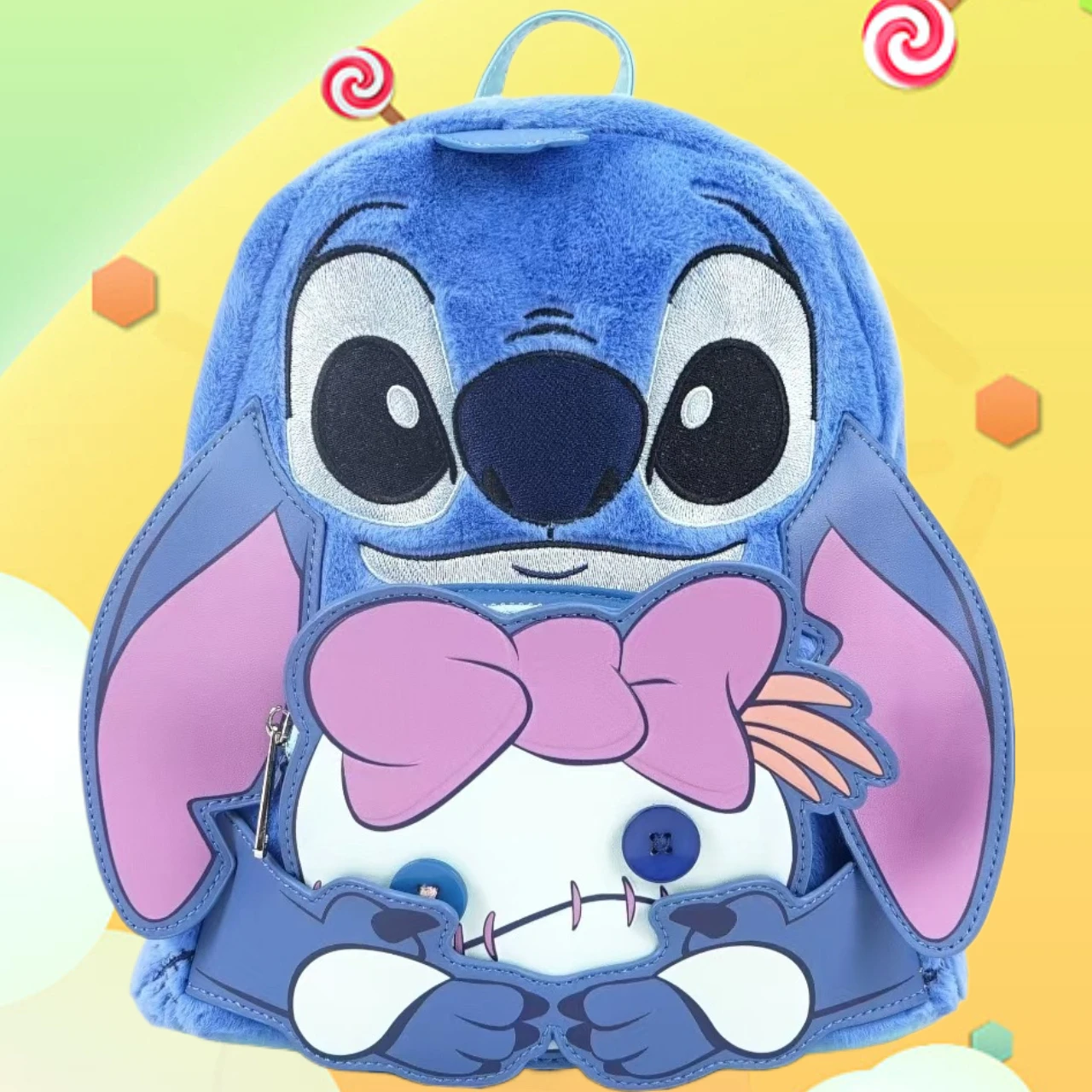 

Stitch and Scrump Buddy Mini Backpack Double Shoulder Bags Cute Backpack Bag Outdoor Leisure Bag Girl Gift