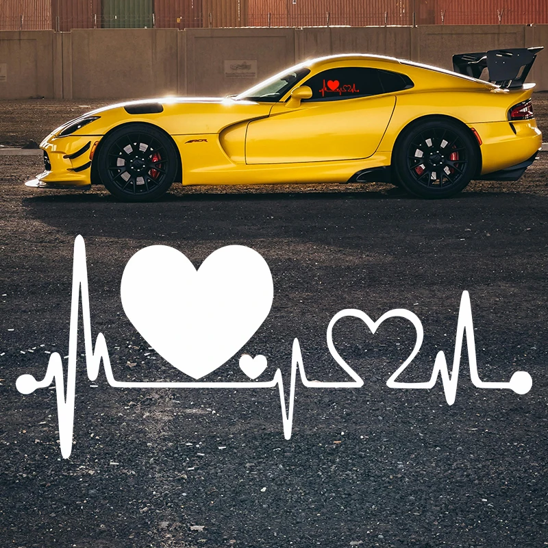 Autism Awareness Car Sticker Vinyl Decal Heartbeat Puzzle Ribbon Waterproof for Car Window Bumper Laptop Motorcycle Gift
