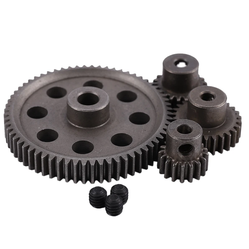 Diff Differential Main Metal Spur Gear 64T 17T 21T 26T Motor Gear RC Car Part For HSP 1/10 RC Car Truck 94111