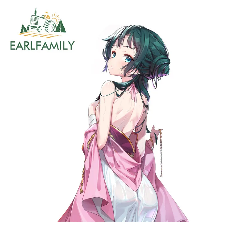 EARLFAMILY MaoMao Sexy Car Stickers Personality Computer Cooler Motorcycle Windshield PVC Decals Occlusion Scratch Car Styling