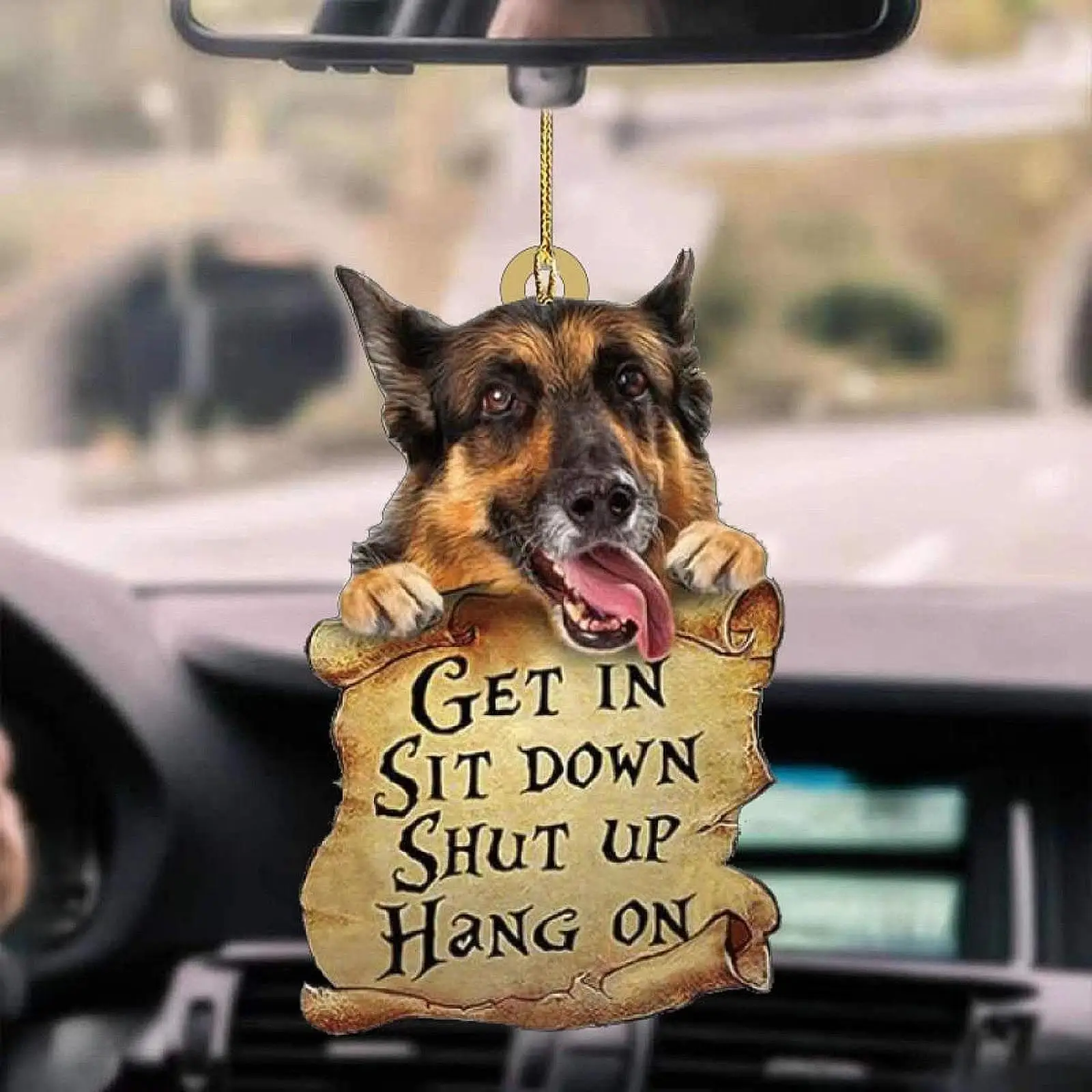 

Автомобильный подвесной орнамент, акриловая вывеска, щенок, декоративное животное для мужчин и женщин, 2D брелок, подвесное зеркало заднего вида, подвесной аксессуар