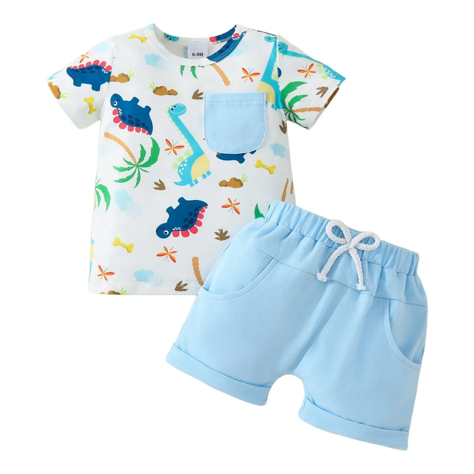 

Track Shorts Set Baby Toddler Boys Shorts Set Short Sleeve Crew Neck T Shirt With Shorts Summer Toddler Sweatshirt Set Boy