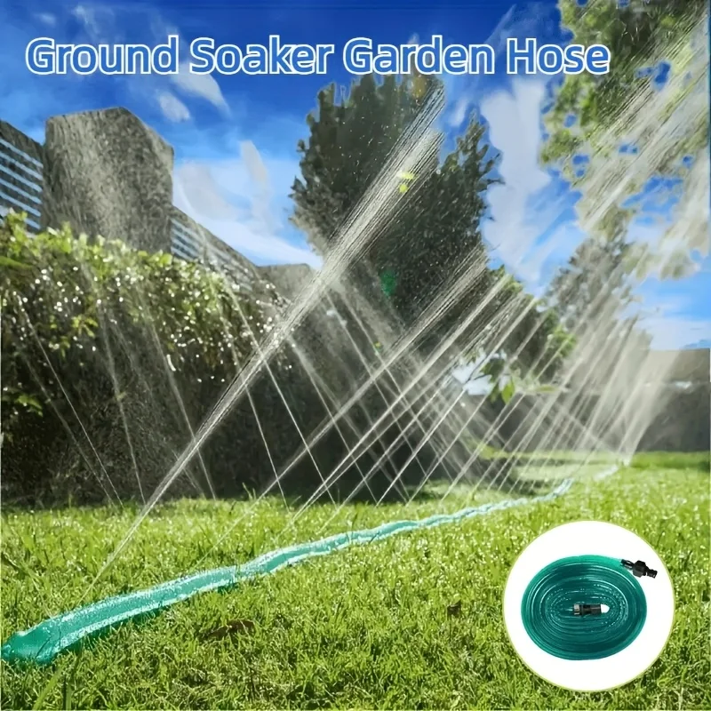 High Performance Irrigation Hose - Flexible PVC Drip Irrigation Pipe, Suitable for Lawns and Gardens, with US/EU Connectors