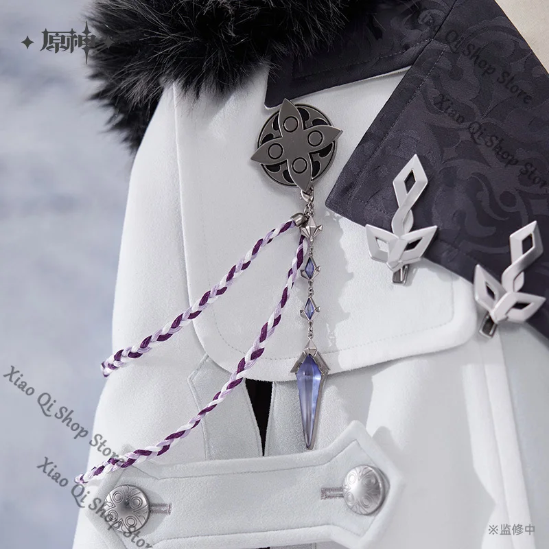 offizielles echtes Genshin Impact Game Ambitus Frost Scar and Power Flame Series Broschenset mit hohem Erscheinungsbild zum Geburtstag