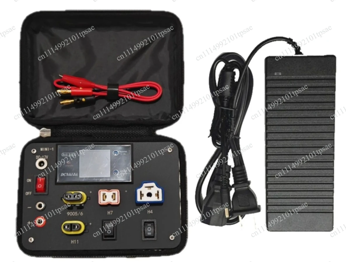 Portable LED headlight parameter testing box, miniature modified headlight detector