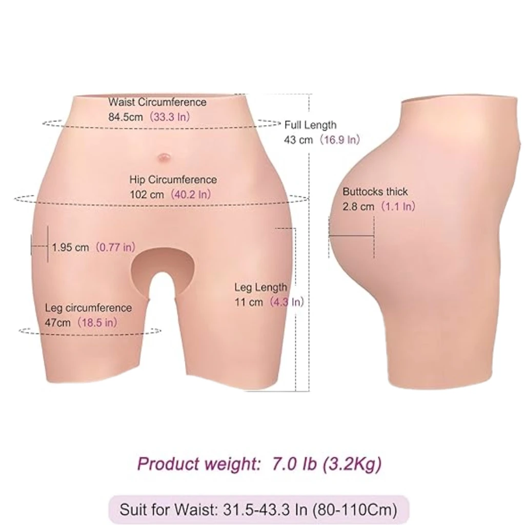 Bragas de silicona, potenciador de trasero falso, mejora de glúteos de silicona, pantalones de cadera de silicona para travestis, Drag Queen, Cosplay