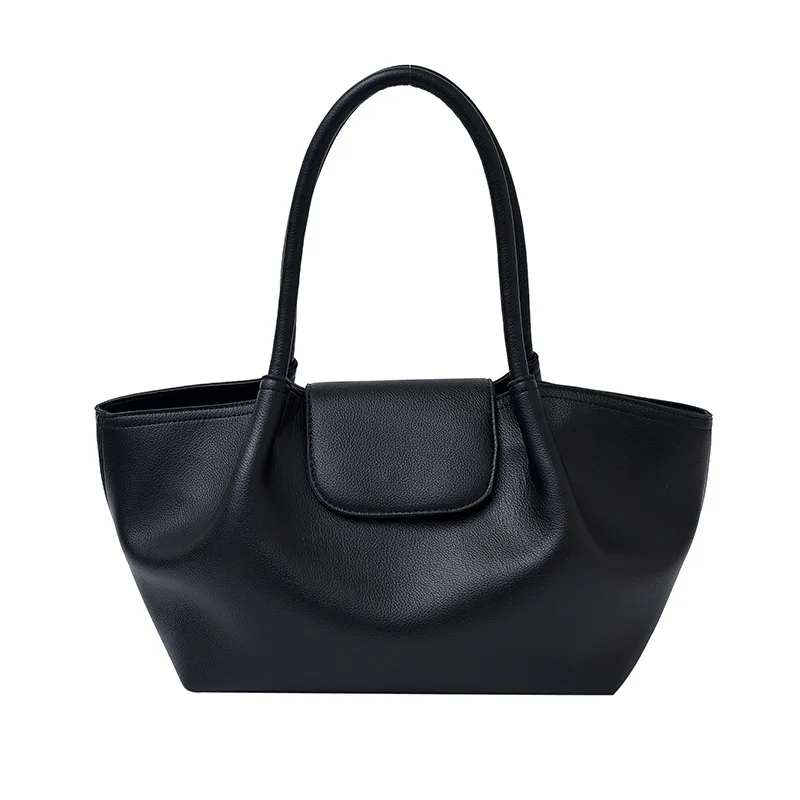 패셔너블한 레트로 겨드랑이 가방 여성용 - 2025 A/W 대형 숄더백 조절 가능한 스트랩 사무실 쇼핑 데이트 야간 통근용