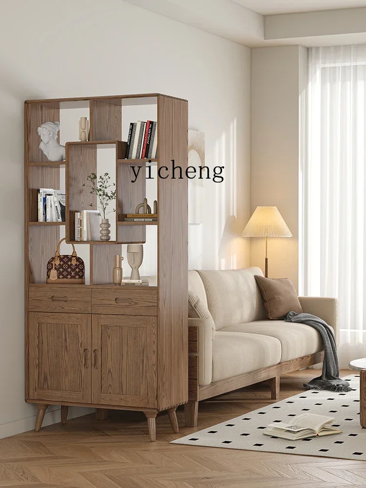 b11-Bogu Shelf Bookcase Tea Display Shelf Duobao Solid Wood Partition Room Cabinet Shelf