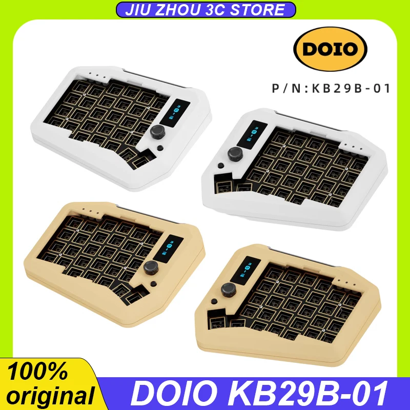 Doio KB29B-01メカニカルゲーミングキーボード,アルミニウム合金,左右の分割,Bluetooth,人間工学に基づいた,カスタム