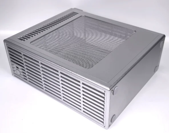 ZS-D2/ITX V4 4.9L All Aluminum Mini ITX Case Support Half Height Low Profile Knife Card SFF Barebone Chassis For Soft Router PC