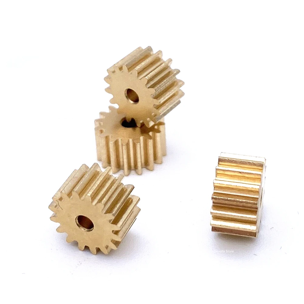 

0.5M 16T 2/3/3.175mm HOLE 3/5/6/8mm Thickness Copper Gear Quality DIY