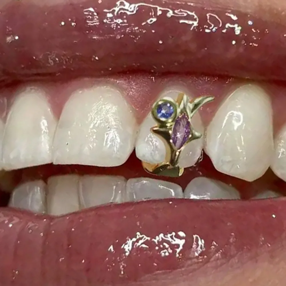 Grilles Dentaires Hip Hop En Zirconium - Argenté - Pour Hommes Et Femmes - Fêtes, Spectacles, Cosplay