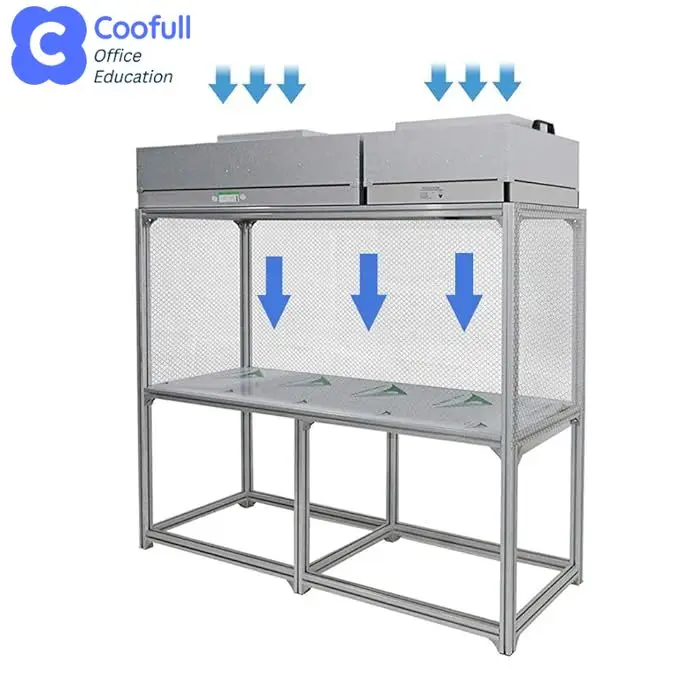 COOFULL Mycology Mushroom 4x4 4x2 2x2 Dust Free Workstation Hepa Ulpa Clean Bench Vertical Horizontal Laminar Flow Hood