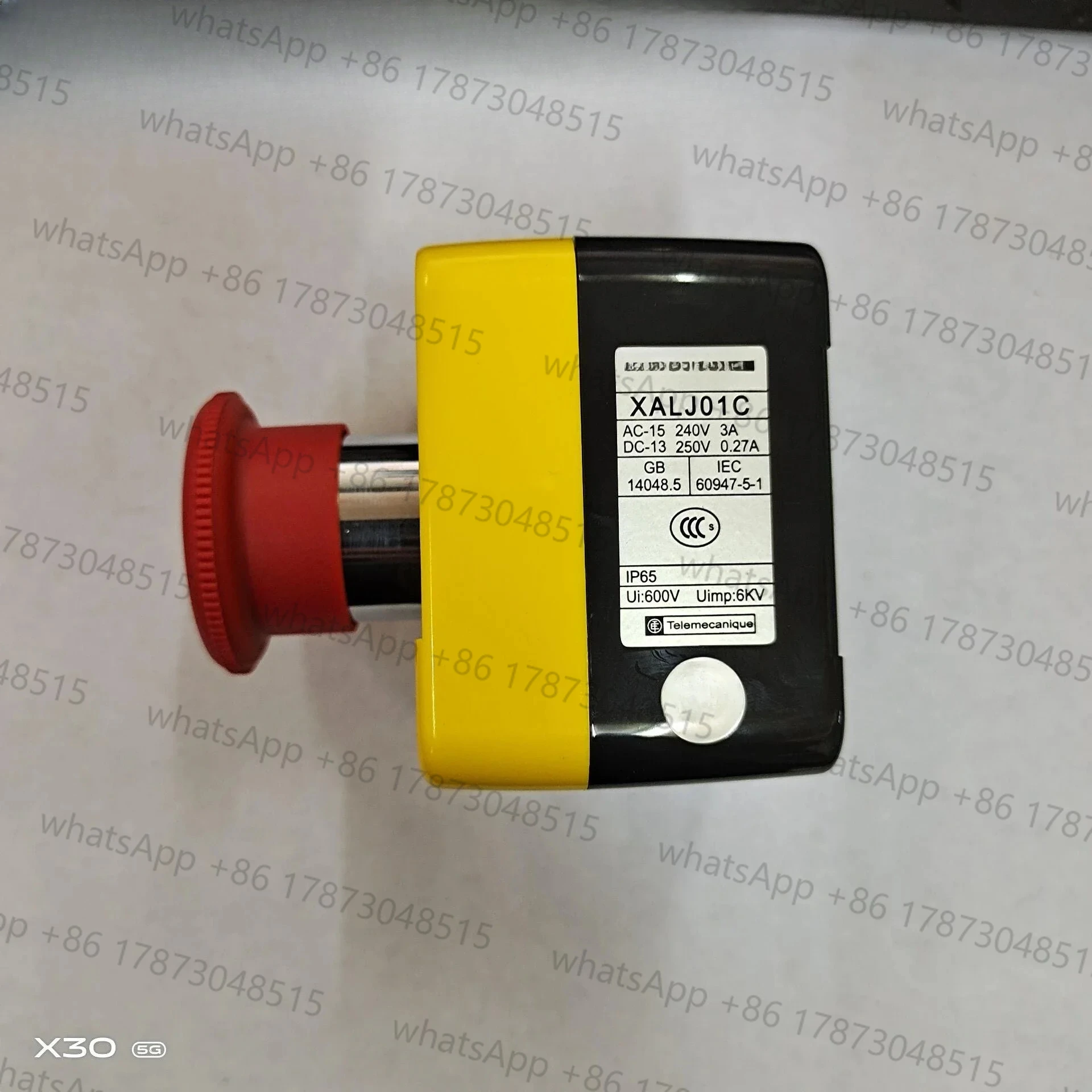 

Original emergency stop button switch box elevator accessories XALJ01C with XB2-BS542C rotary reset