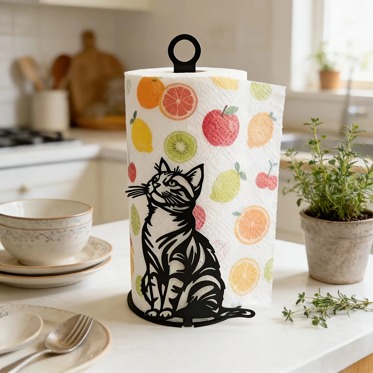 suporte-de-papel-toalha-em-formato-de-gato-organizador-de-rolos-independente-para-bancada-de-cozinha-estilo-simples-e-aconchegante-e-armazenamento-economico
