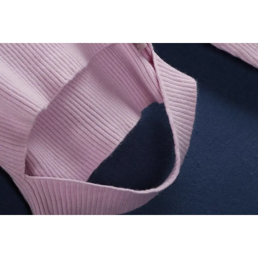 المرأة جولة Ne تريكو ort الجوف خارج طويل Sve الخريف Faion عالية المرونة الوردي اللون تخفيف Sle الدفء التدفئة