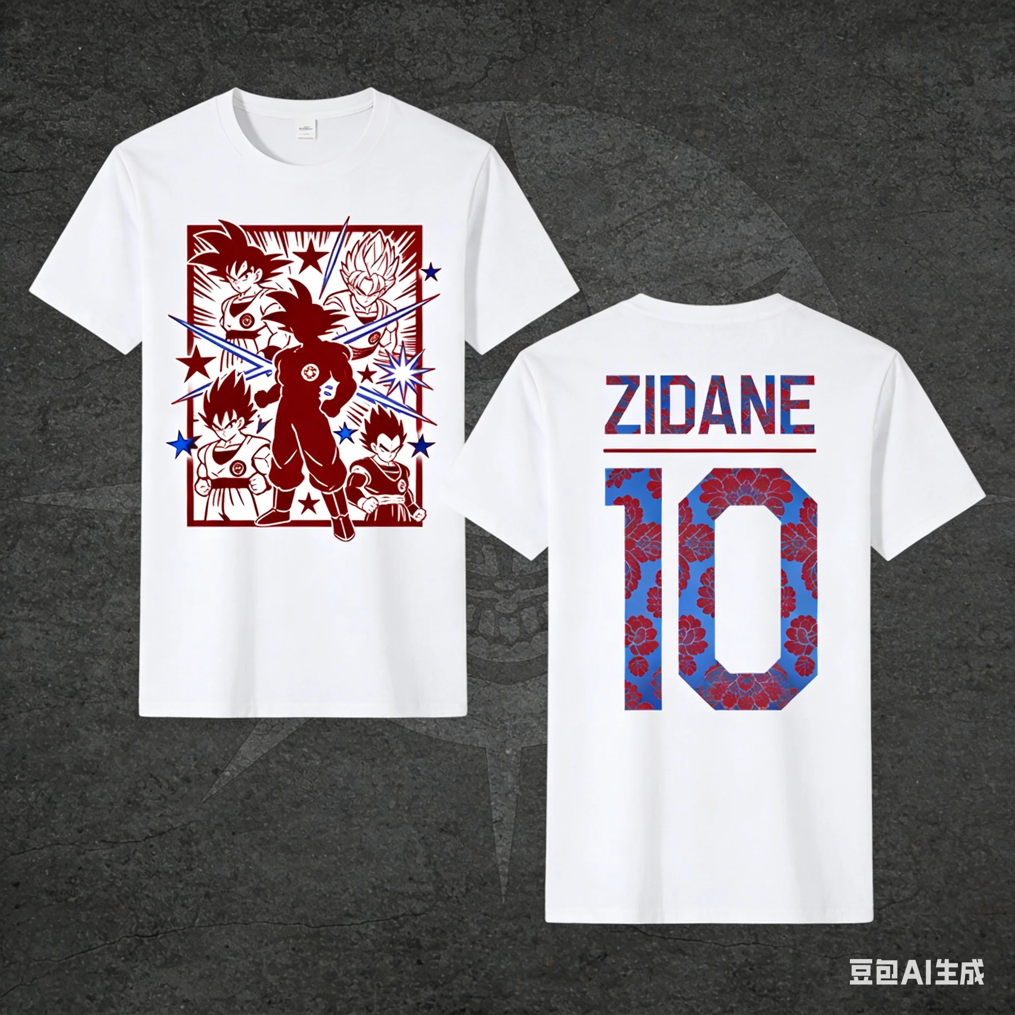 

Футболка унисекс с принтом Dragon Ball × Football Star Collaboration, свободного кроя, в стиле High Street, повседневная, с коротким рукавом