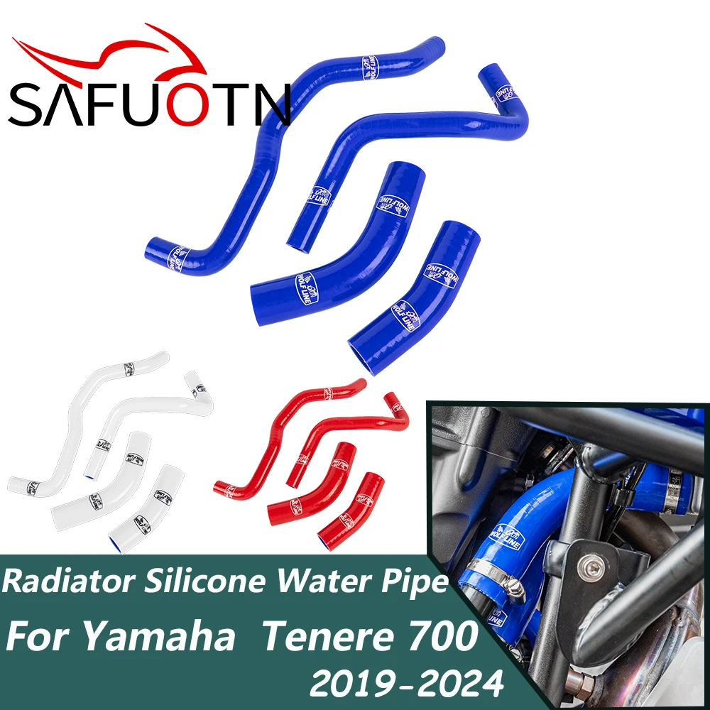 

for Tenere 700 Radiator Hoses Water Coolant Tube Silicone Hose for Yamaha Tenere 700 2019-2024 Tenere700 Accessories 2023