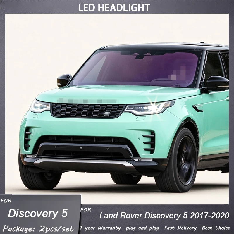 Car Lights for Discovery 5 Headlight Projector Lens for Range Rover Discovery L462 2017-2021 2022 2023 2024 2025 LED Headlights