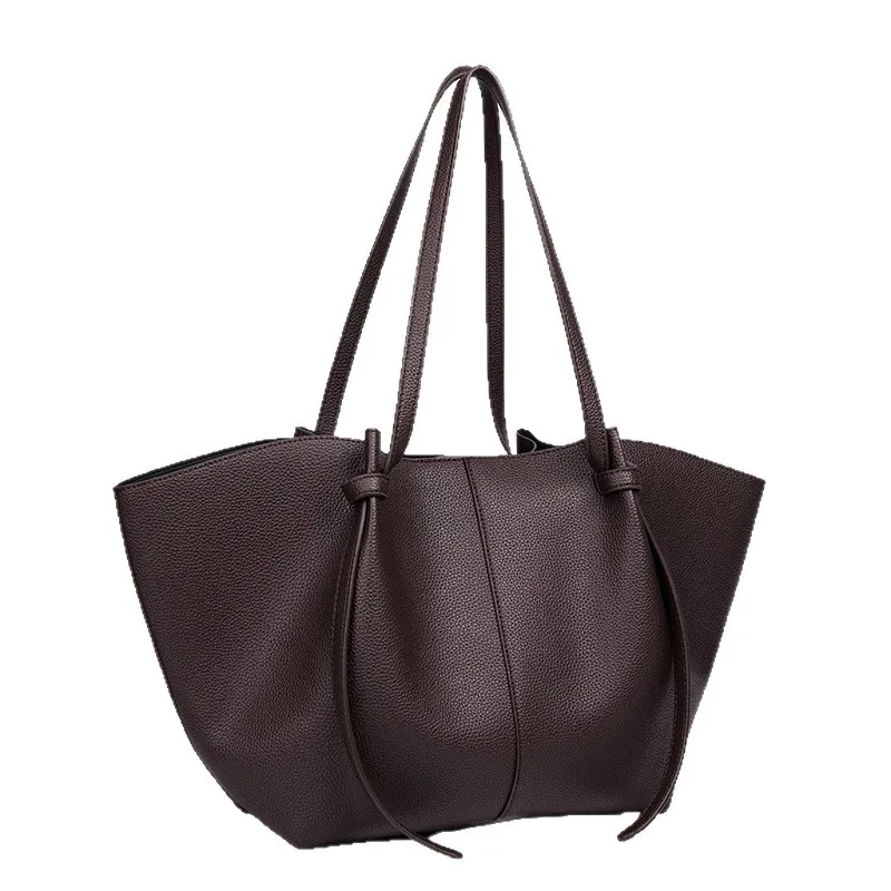 Simple Vintage Fashionable Tote Bag For Women Trendy Design Large Capacity Luxury Leather Diaper Bags For Stylish Moms - view 5