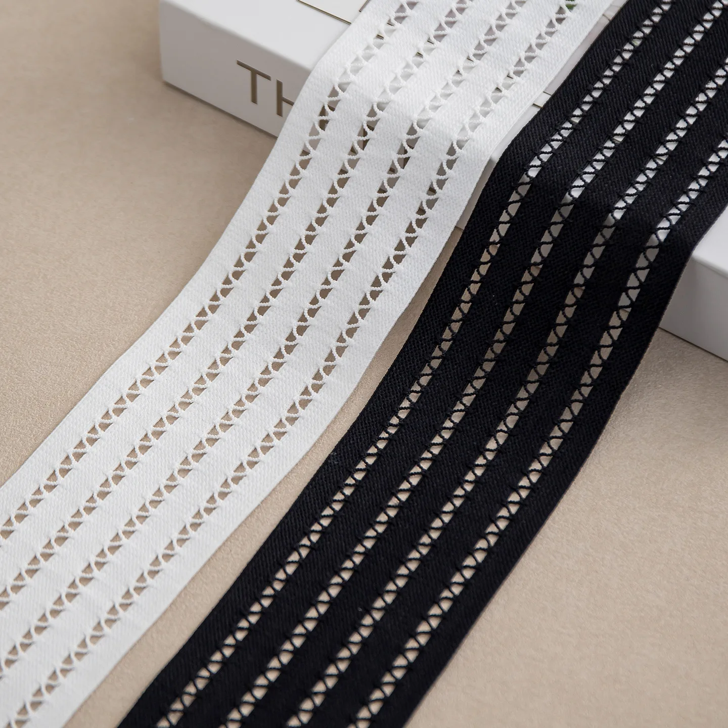 Triangle Net -5 Rows 6.5cm Elastic Nylon Ribbon DIY Skirt Waist Breathable Soft Elastic Band