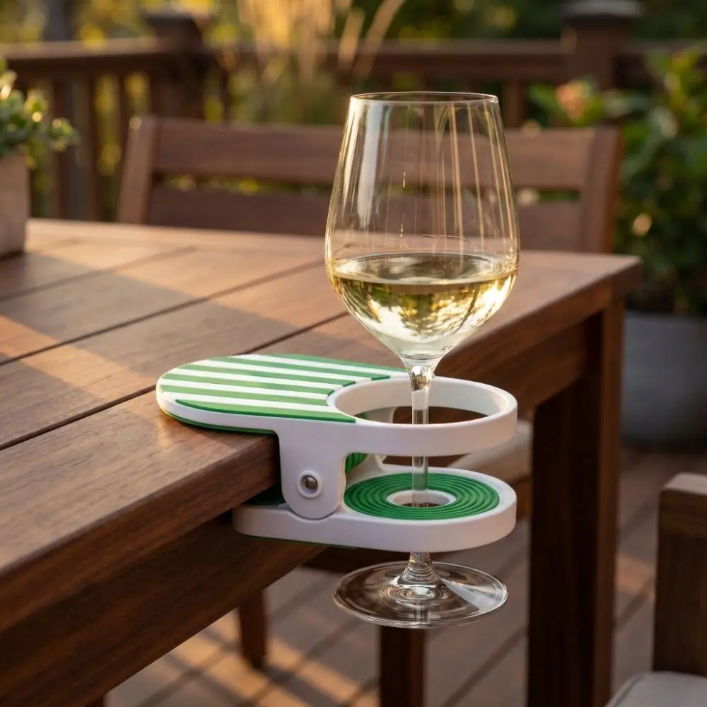 

Side Table Portable Drink Cup Holder Stable Clip-On Portable Cup Holder Secure Universal Clip Clamp Holder Home Use