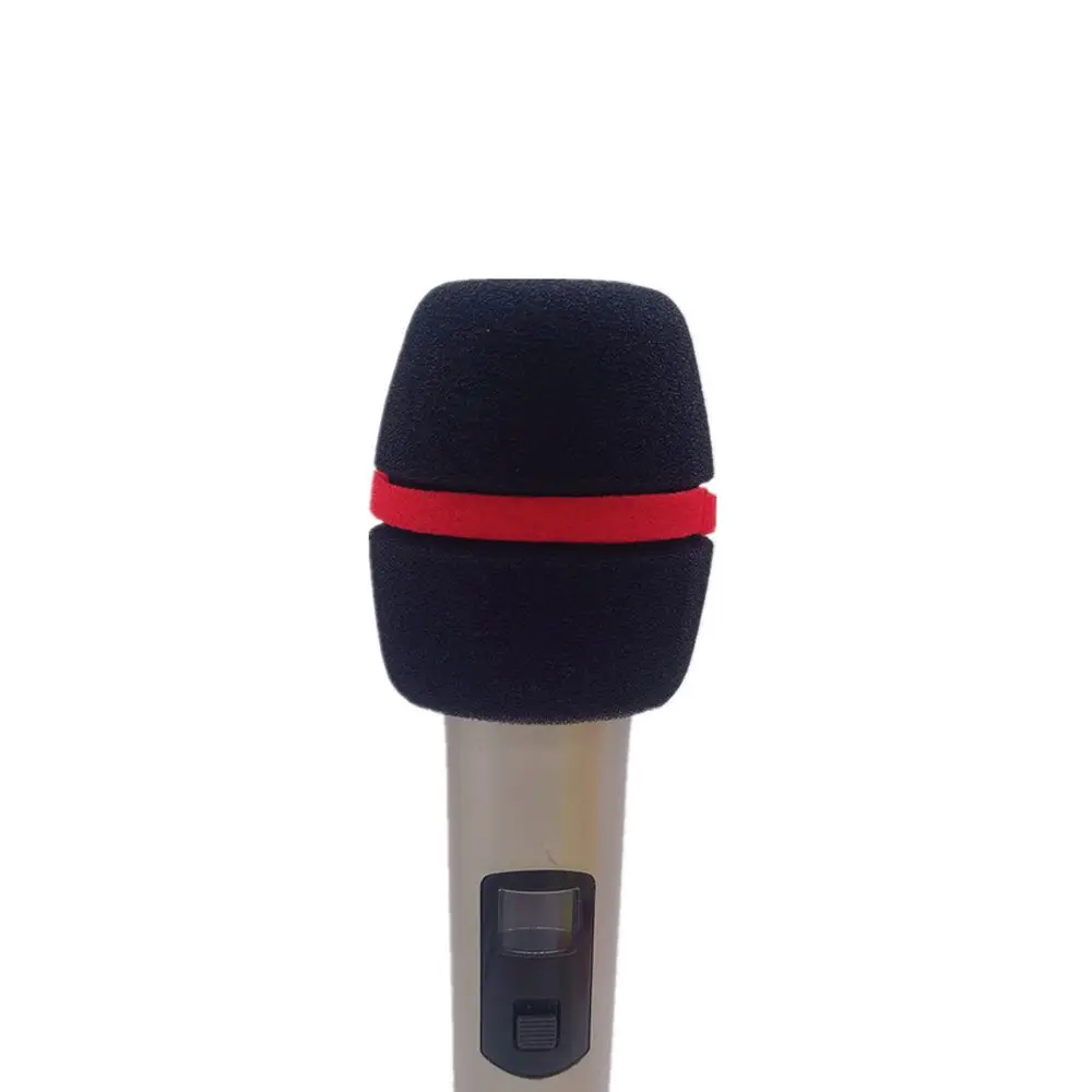 4PCS Headset Windscreen Thickened KTV Handheld Dust Proof Soft Sponge Microphone Cover Replacement Accessories