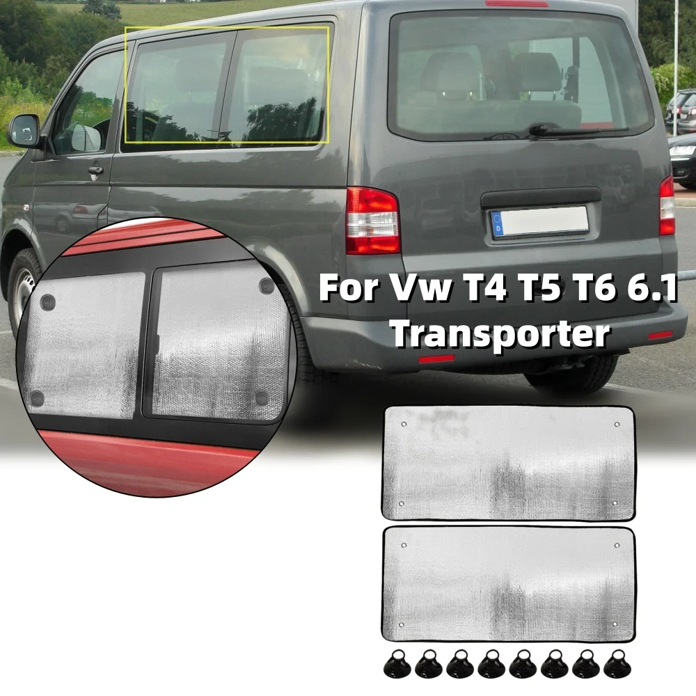 2pcs Car Sunshades For Vw T5 Transporter 10 15 Internal Thermal Window Blinds Curtain Side Window Sunshades Exterior Accessories