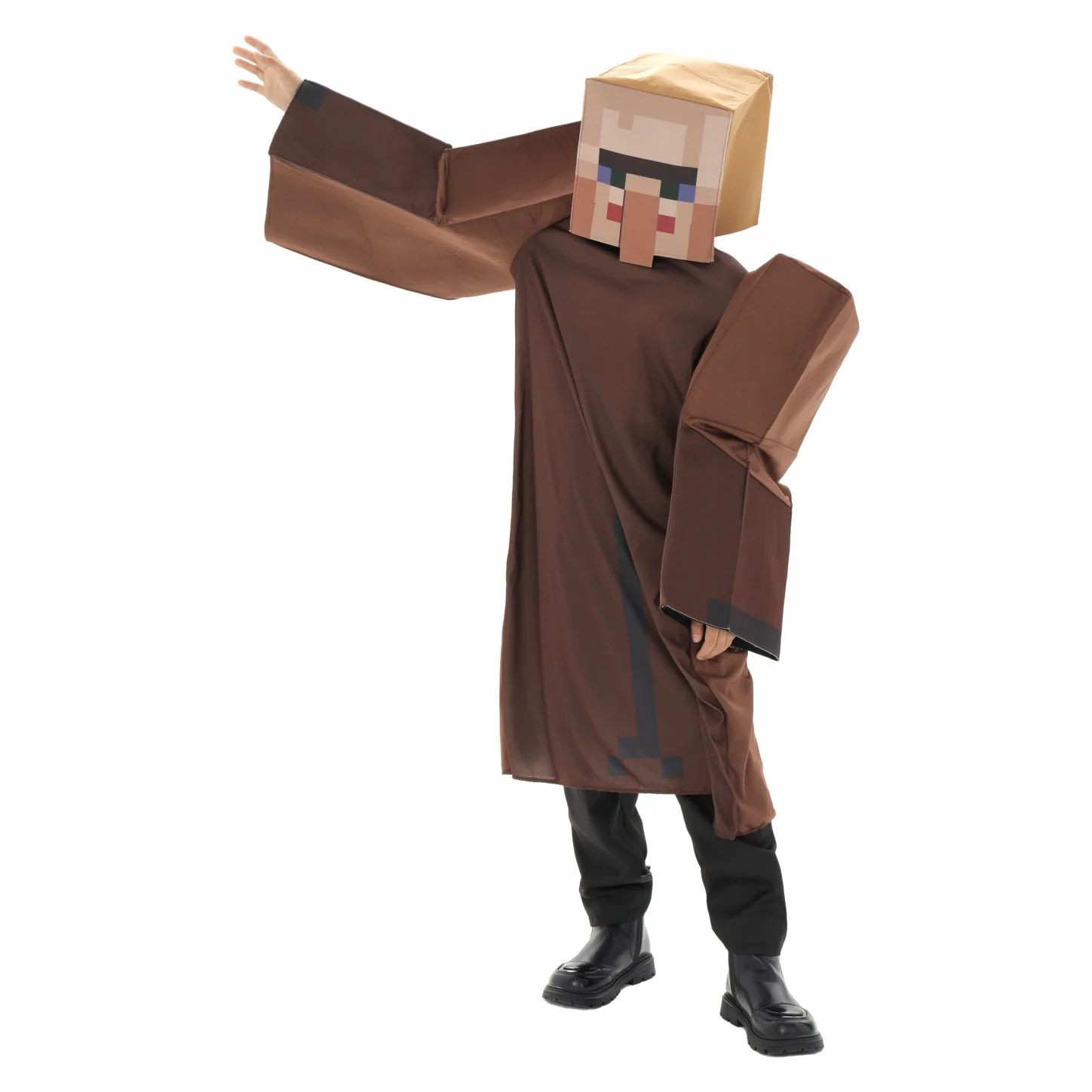 【وصول جديد】زي أداء مضحك لشخصية My World MC Halloween Villager للأطفال
