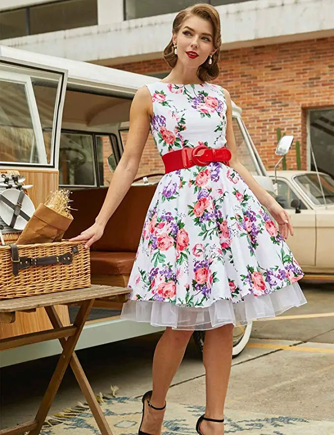 Vận Chuyển nhanh 50 Đầm Xòe Vintage Tutu 26 "Retro Tây Nam Không Petticoat Lạ Mắt Lưới Rockabilly