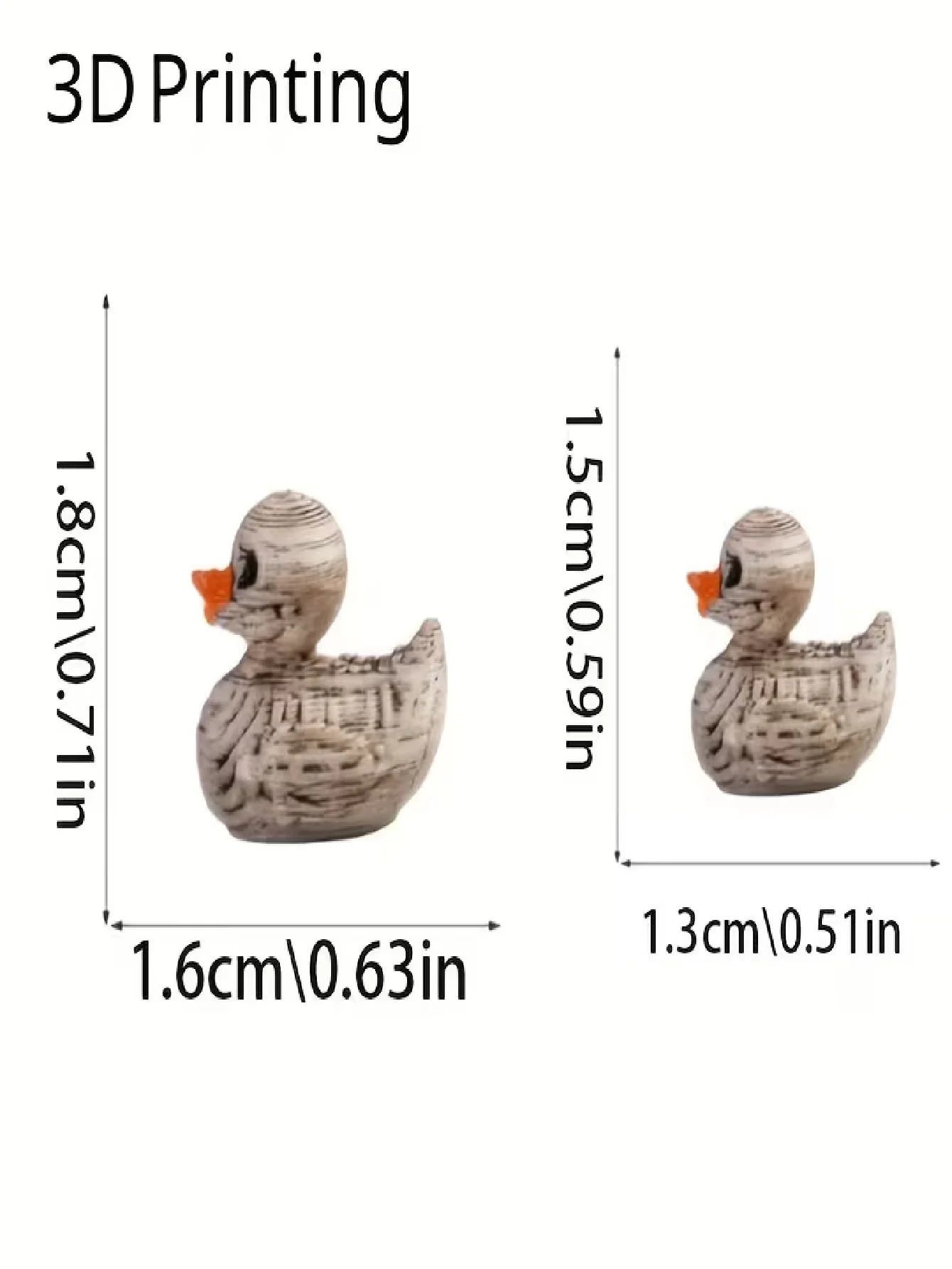 10/30 Pieces of 3D Printed Cute Gothic-Style Skeleton Ducks - Resin Figurines, Perfect for Gothic Home Decor, Offices, and Parties - Compact Desktop Decorations, Ideal as Collectible Gifts for Fans of Dark Aesthetics - view 3
