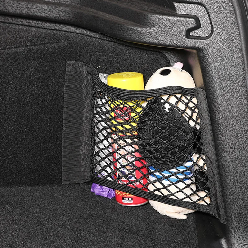 Auto Seat Side Interior Back Sundries Pocket Holder Universal Car Organizer Mesh Storage Bag Net Pocket Phone Holder Net