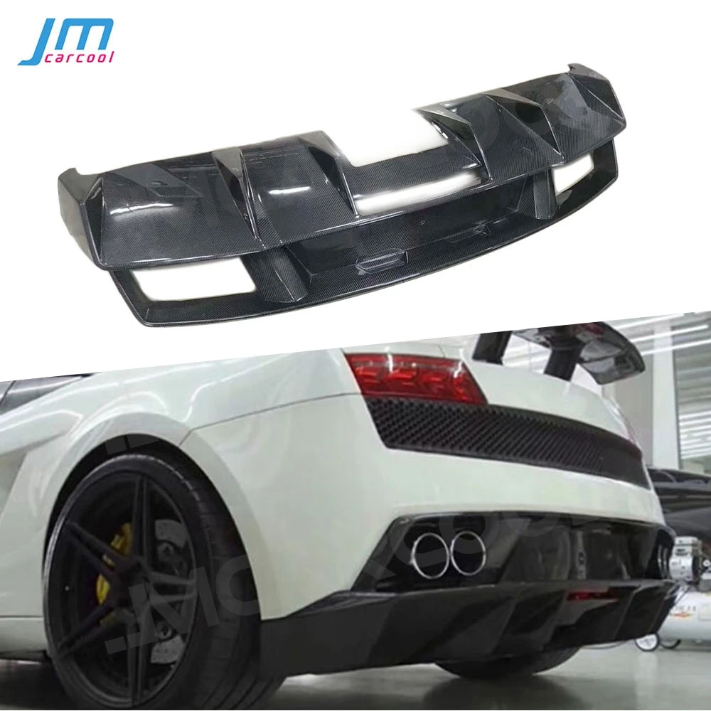 

Carbon Fiber Car Rear Bumper Lip Diffuser Spoiler For Lamborghini LP550 LP560 LP570 2008-2014 FRP Back Unpainted Rear Diffuser