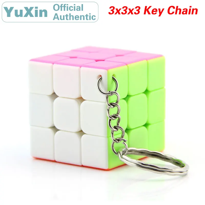 

YuXin Jade Kylin Key Chain Mini 3x3x3 Magic Cube ZhiSheng 3x3 Speed Twisty Puzzle Brain Teasers Educational Toys For Children