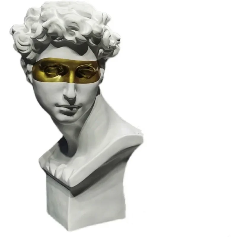 Platinum Xiaowei resin plaster head sculpture model entrance wedding model room decoration Nordic style art ornaments