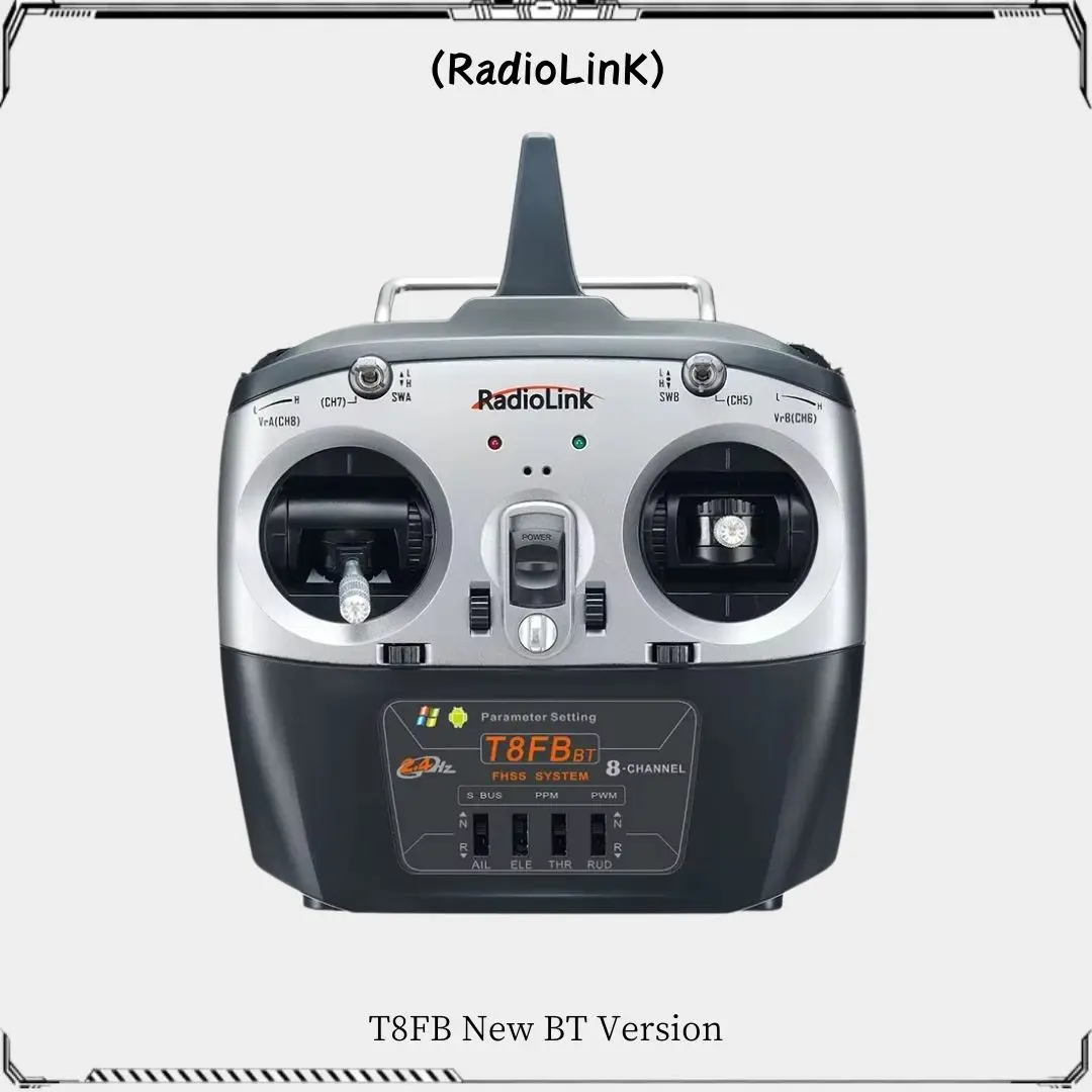 送信機と受信機bt Radiolink-T8FB,8チャンネル,r8ef,2.4g,ドローン用コントローラー,固定翼,飛行機