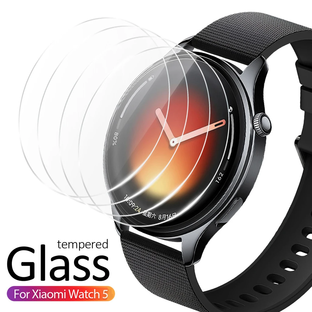 

Screen Protector for Xiaomi Watch 5 Tempered Glass Film HD Anti-Scratch Protection Cover Xiaomi Watch5 Smartwatch Accessories