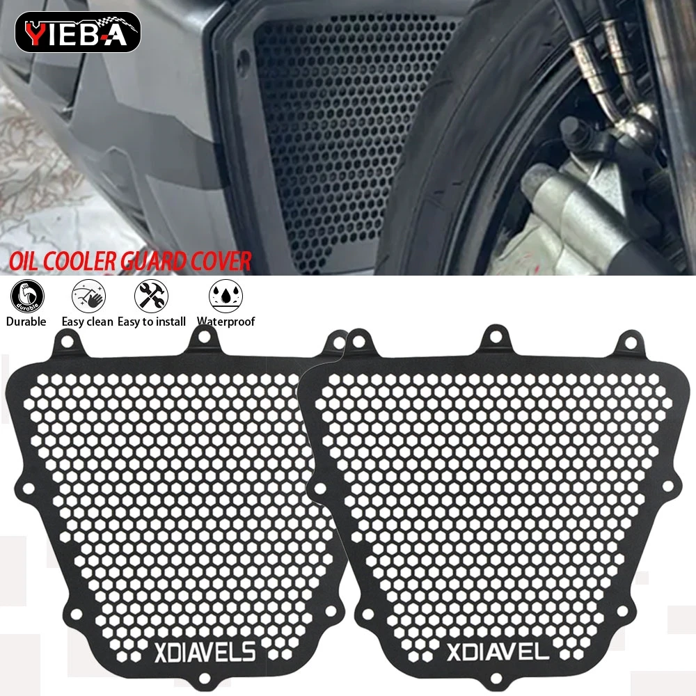 

For Ducati XDiavel/Dark/Black Star/Nera XDiavel S 1260 2016-2023 2022 2021 2020 2024 Motorcycle Oil Cooler Guard Protector Cover