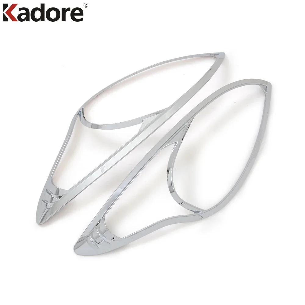 For Hyundai i30 Elantra Touring 2008 2009 2010 2011 Chrome Headlight Cover Trims Front Head Light Lamp Hood Car Styling 2pcs
