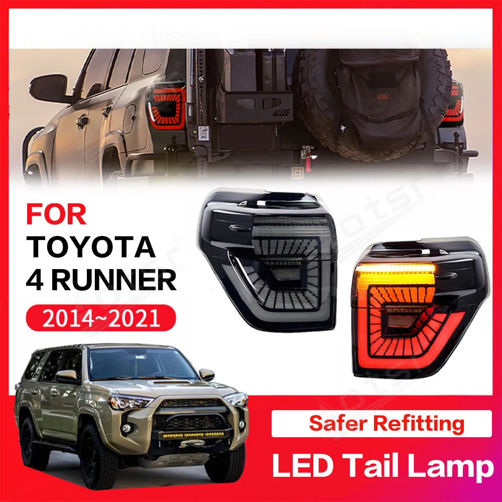 

LED Tail Light Brake Car Accessory For Toyota 4 Runner 2014 - 2021 Rear Parking Brake Turn Signal Reflector Taillight Streamer