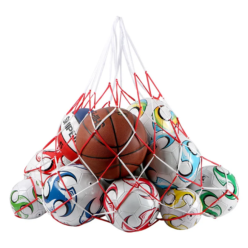 1/تحمل صافي حقيبة الرياضة في الهواء الطلق لكرة القدم صافي المحمولة المعدات الرياضية كرة السلة الكرة الطائرة صافي حقيبة كرة السلة على ظهره