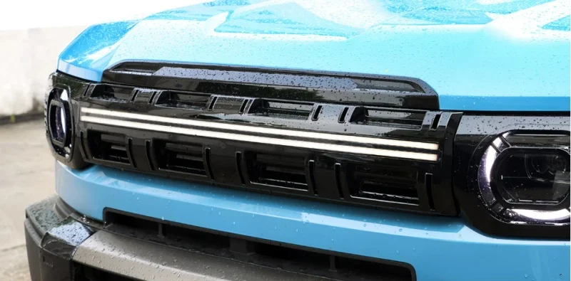 Fit for Chery ICAR V27 2026 Car Front Bumper Grille Kit Modified Cyber Style Illuminated Grille Car Exterior Accessories