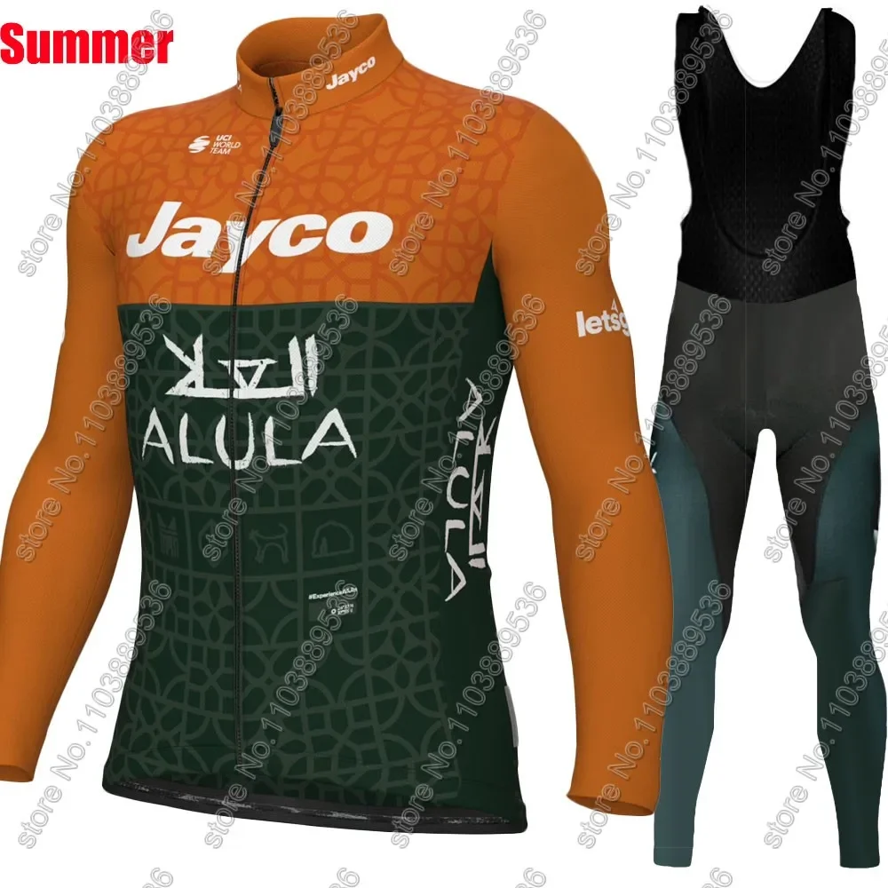 TDF Jayco Alula 2024 Cycling Jersey Team Set Summer Short Sleeve Australia Green Clothing Road Bike Shirts Bicycle bib Shorts