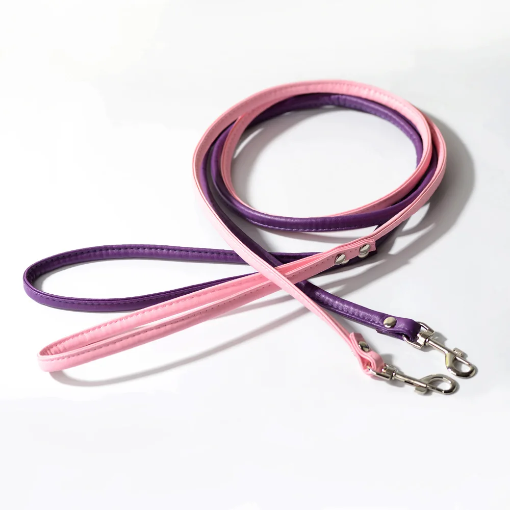 Pu Leather Dog Leashes Small Pet Walking Leash Adjustable Dog Leads Puppy Pet Supplies