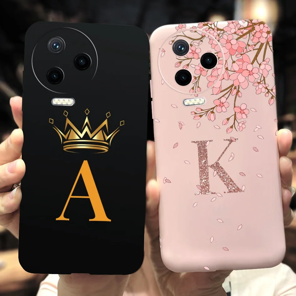 For Infinix Note 12 2023 Case X676C Fashion Letters Crown Funda Silicone Soft Cover For Infinix Note 12 Pro 4G X676B Phone Cases